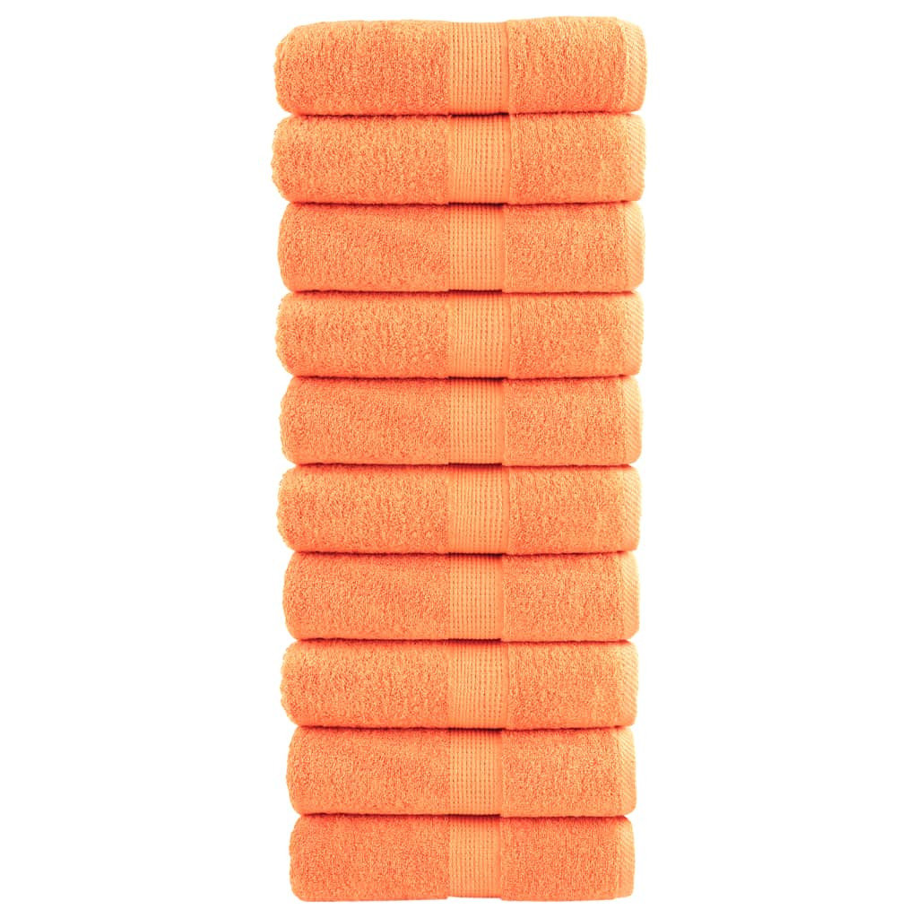Ręczniczki premium SOLUND, 10 szt., pomarańczowe, 30x30 cm