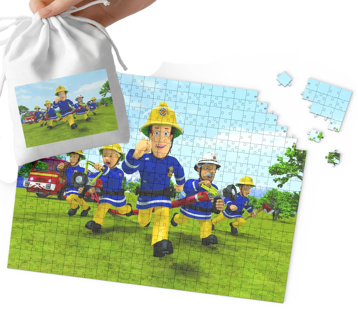 PUZZLE - STRAŻAK SAM WZORY Z BAJEK PREZENT NA ŚWIĘTA 24el + WORECZEK