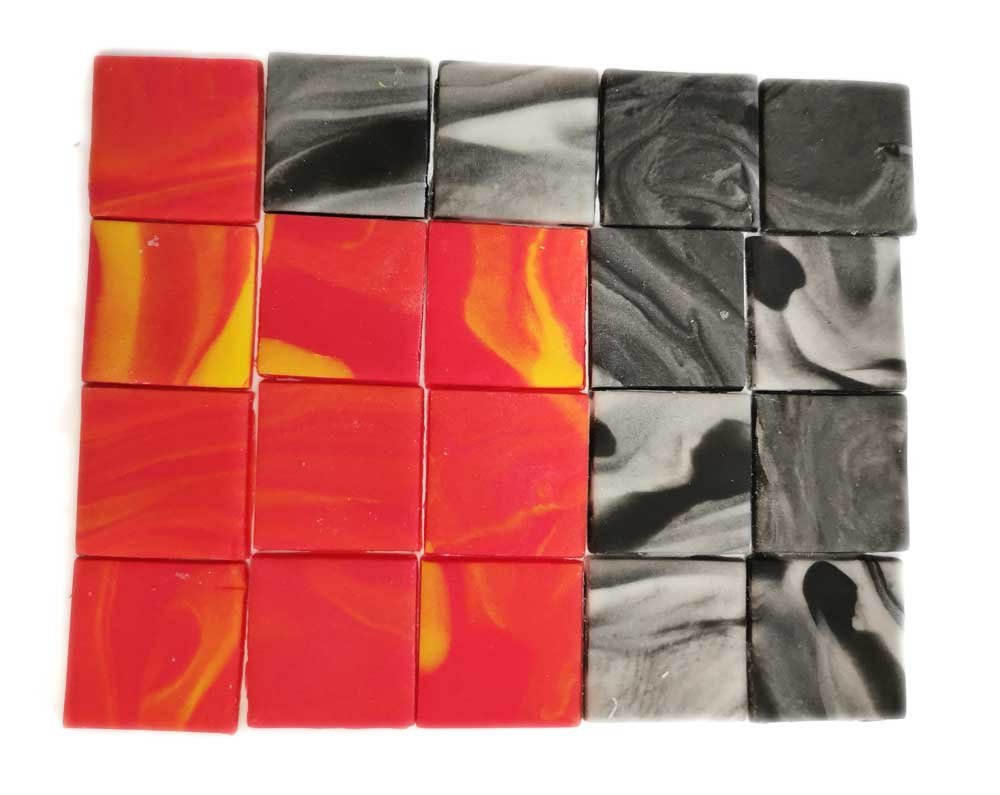 Cukrowe kwadraciki, kafelki lawa kamień tort jak z Minecraft