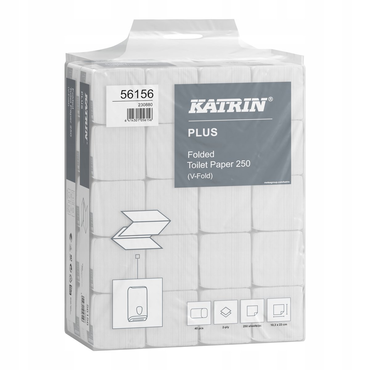 KATRIN papier toaletowy składany 250 listków 2W 56156