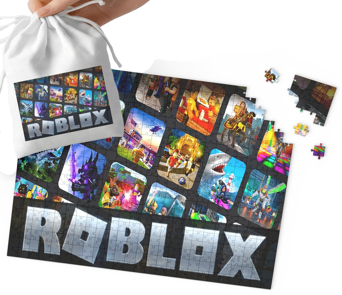 PUZZLE - ROBLOX WZORY Z BAJEK I GIER PREZENT DLA DZIECI 24el + WORECZEK