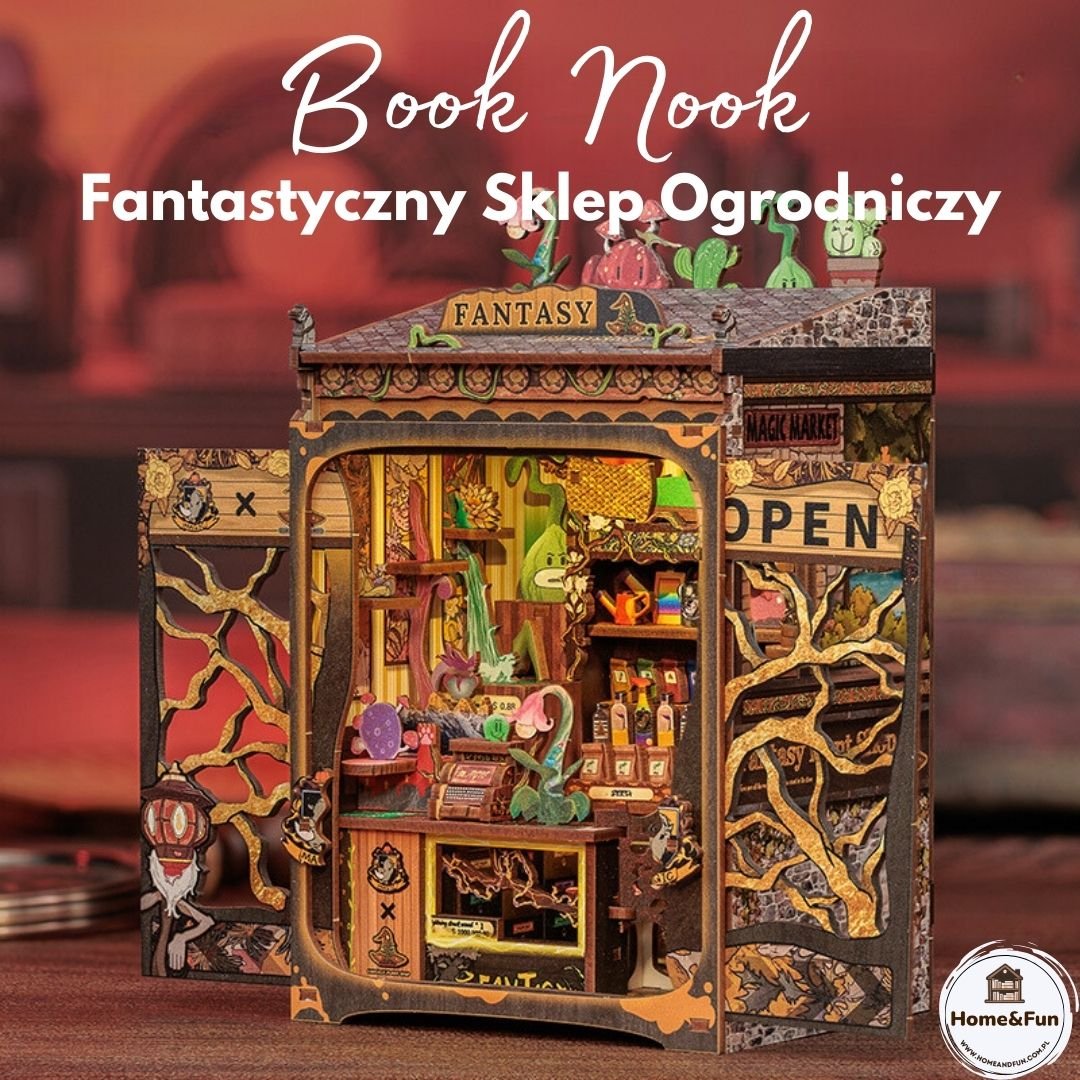 DIY Book Nook - Fantastyczny Sklep Ogrodniczy Puzzle 3D