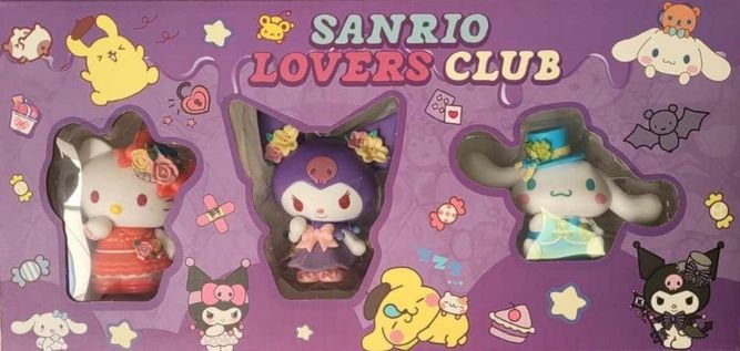 SANRIO zestaw FIGUREK kolekcjonerskich 3 sztuki