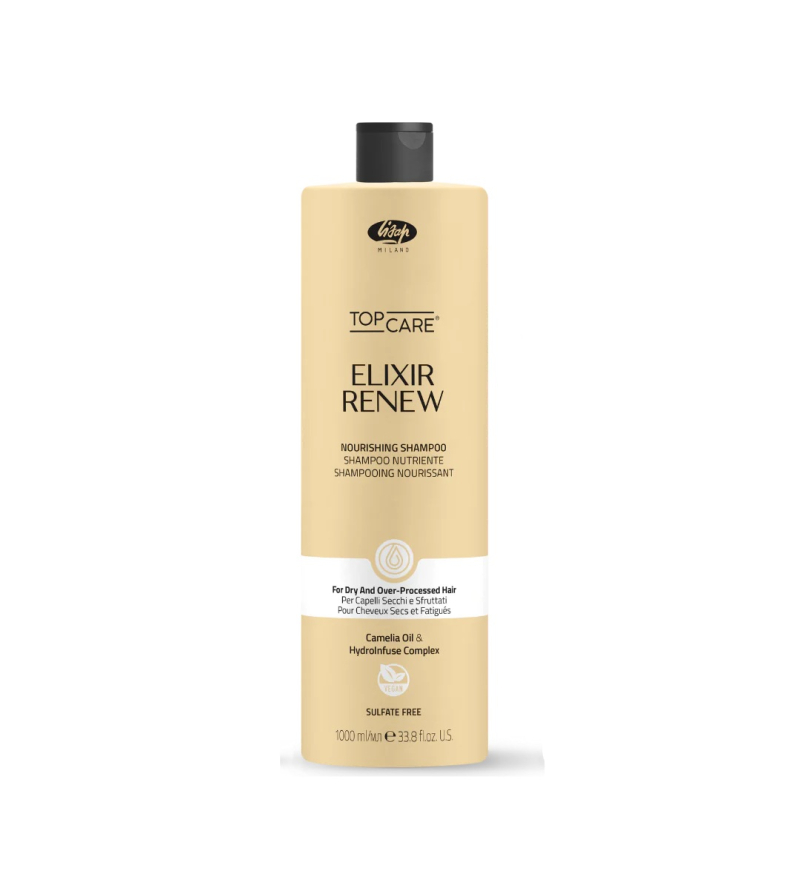 Lisap Top Care Elixir Renew, szampon odżywczy do włosów suchych i zniszczonych, 1000ml