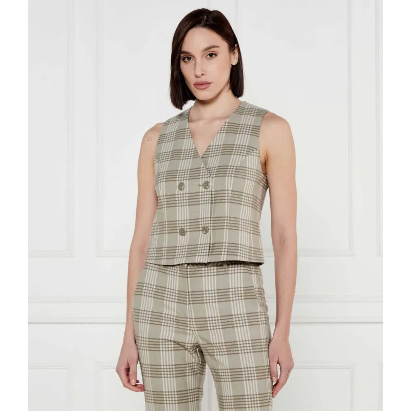 Marc Cain Kamizelka | Slim Fit | z dodatkiem wełny