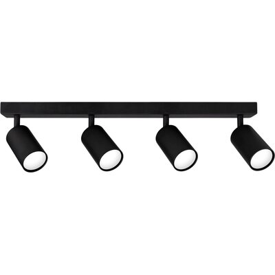 Superled Spoti lampa sufitowa (spot) 4-punktowa czarna