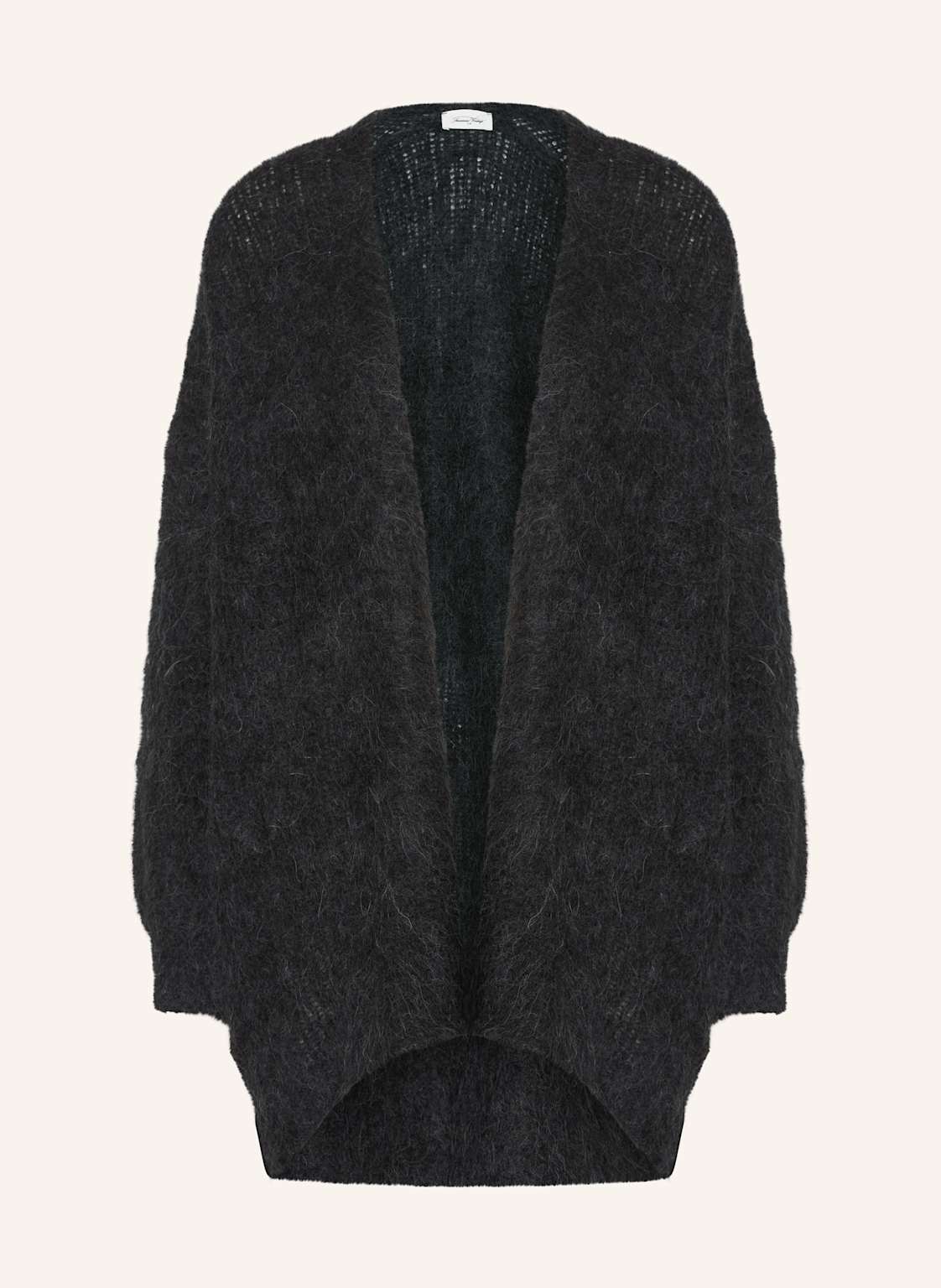 American Vintage Dzianinowe Wdzianko Bymi Z Alpaki schwarz