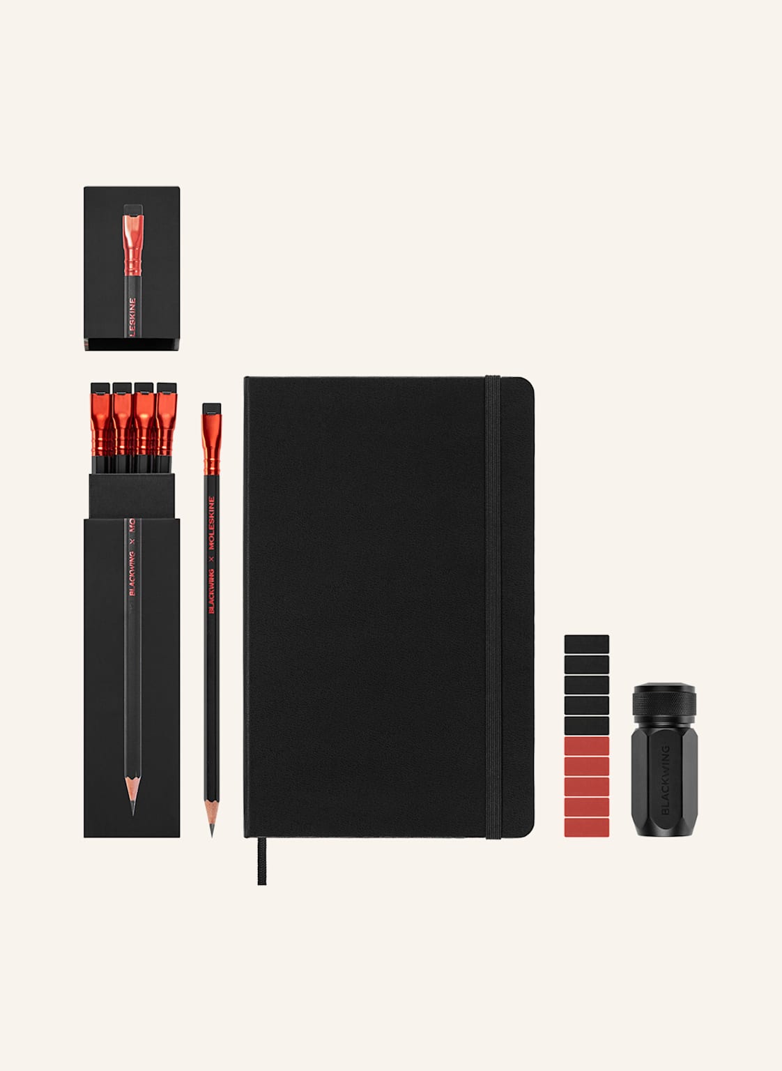 Moleskine 24-Częściowy Zestaw Do Pisania schwarz