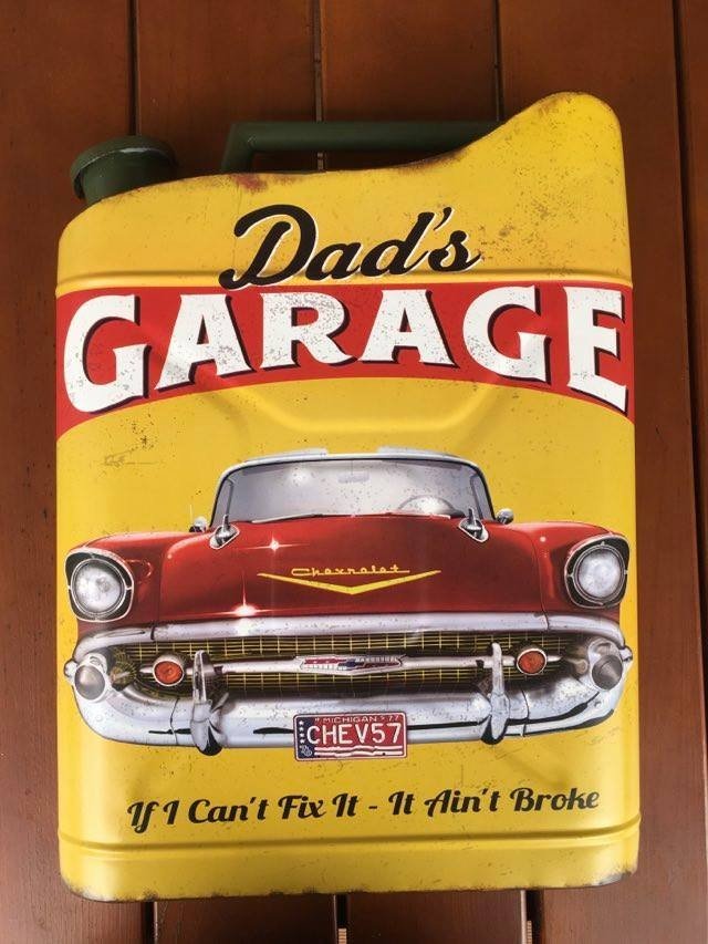 Szyld 45 x 36, Kanister Dads Garage, Magia Świąt zaczyna się u nas
