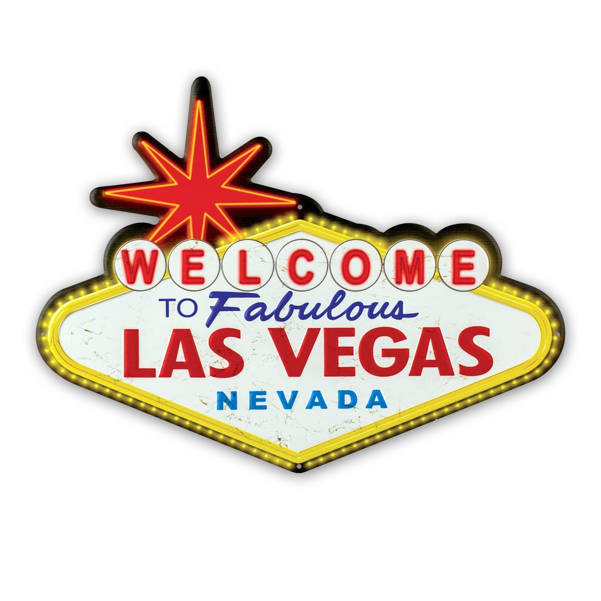 Szyld 3D, 40 x 32, Fabulous Las Vegas, Magia Świąt zaczyna się u nas