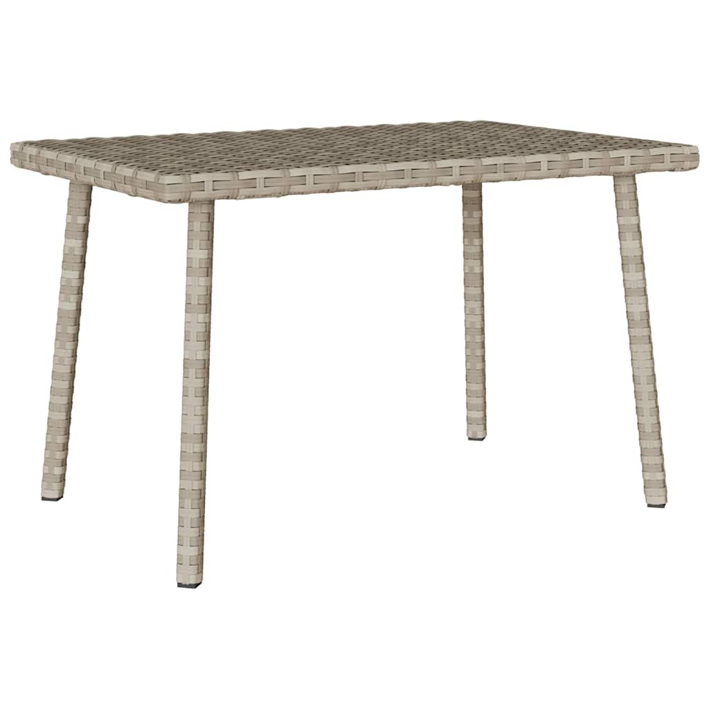 vidaXL Stolik kawowy ogrodowy prostokątny jasnoszary 60x40x37 cm