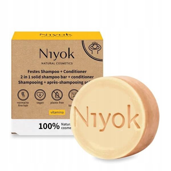 Niyok Szampon + odżywka do włosów w kostce 2 w 1 Z WITAMINAMI