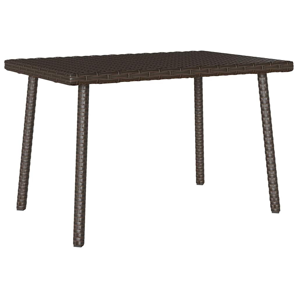 vidaXL Stolik kawowy ogrodowy prostokątny brązowy 60x40x37 cm