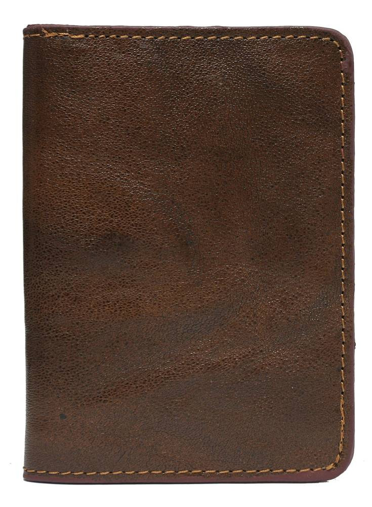 Etui na dokumenty brązowe ze skóry naturalnej pionowe bez zapięcia kieszonka na suwak eleganckie na prezent