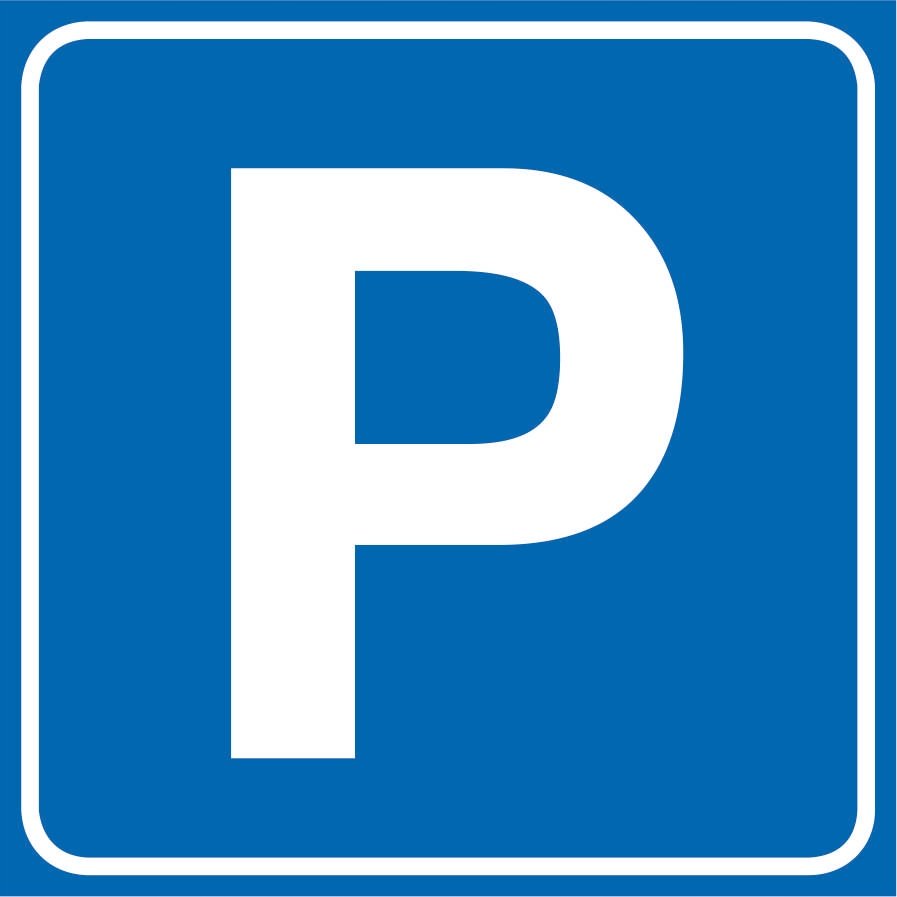 Naklejka magnetyczna Parking Oznaczenie parkingu P Odporna na UV 20x20cm