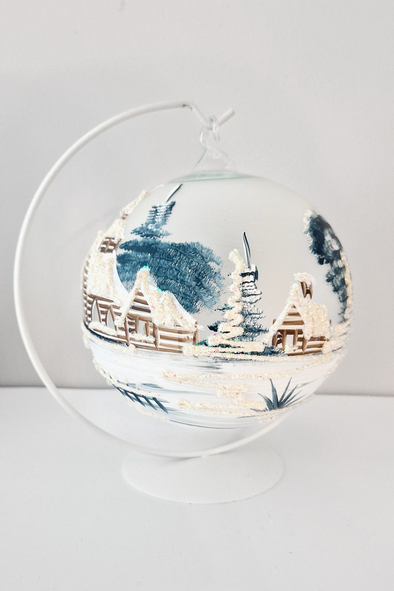 Dekoracja Bombka Świecznik Świąteczna Ręcznie Robiona na Prezent