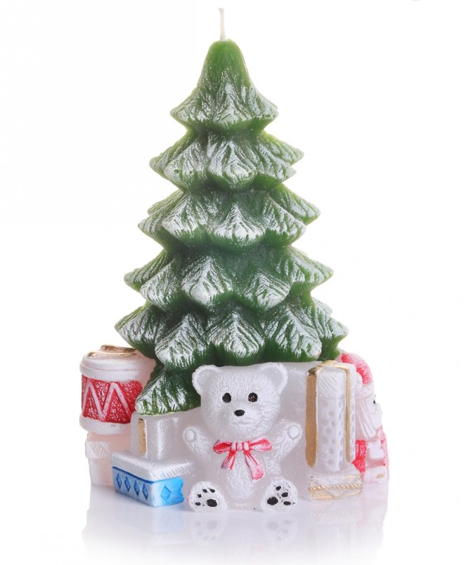 ŚWIECA CHOINKA XMAS WITH GIFTS 95x150 mm