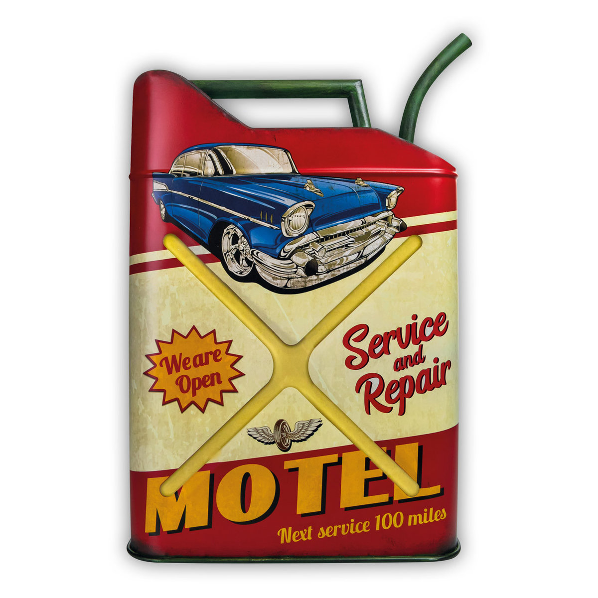 Szyld 33x45x5,5, Kanister MOTEL SERVICE, Magia Świąt zaczyna się u nas
