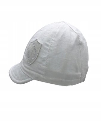 Czapka dziecięca Doll z daszkiem biała 43