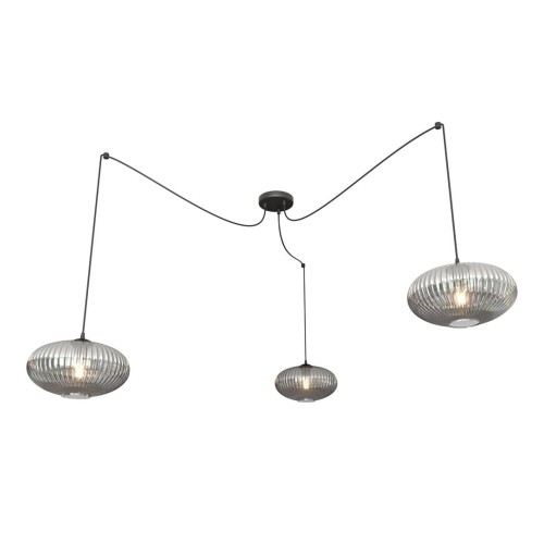Origo lampa wisząca 3xE27 czarna/grafit 1375/3