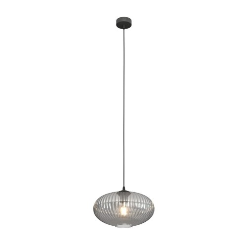 Coco lampa wisząca 1xE27 czarna/grafit 1377/1