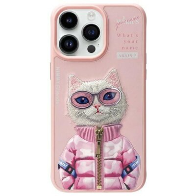Etui NIMMY Cool&Cute 2.0 Cat do Apple iPhone 15 Pro Max Różowy