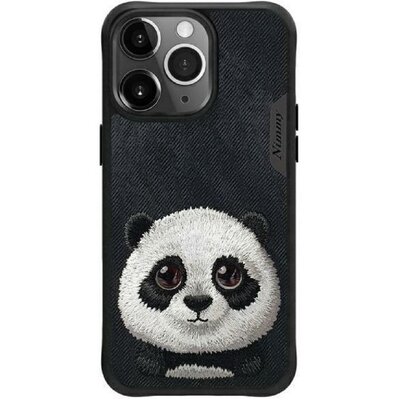 Etui NIMMY Big Eyed Pet 2.0 Panda do Apple iPhone 15 Pro Czarny