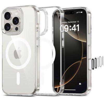 Etui TECH-PROTECT Flexair Hybrid CC do Apple iPhone 16 Pro Przezroczysty
