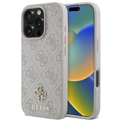 Etui GUESS 4G Small Classic MagSafe do Apple iPhone 16 Pro Różowy