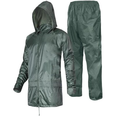 LAHTI PRO Komplet przeciwdeszczowy zielony rozmiar XL L4140204 LPL4140204