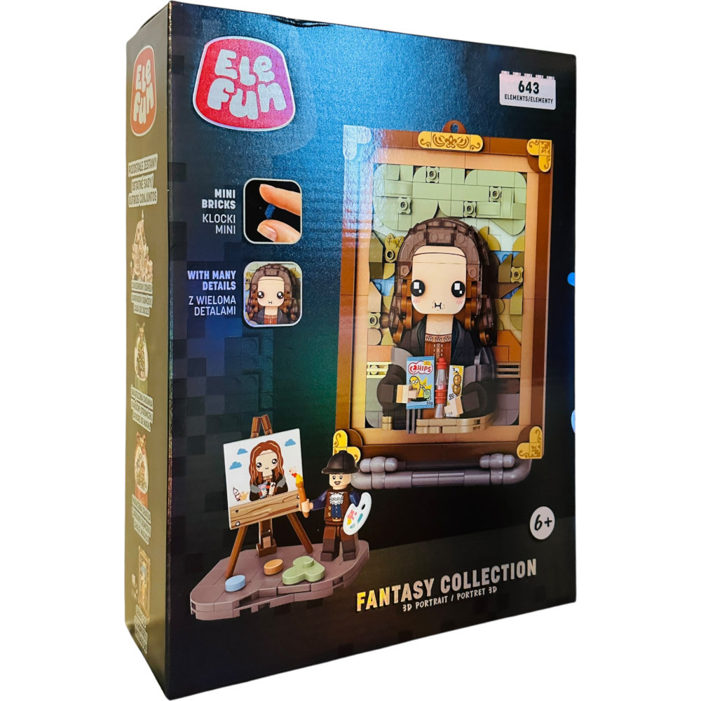 KLOCKI ELEFUN FANTASY COLLECTION 3D PORTRAIT PORTRET 3D 1286
