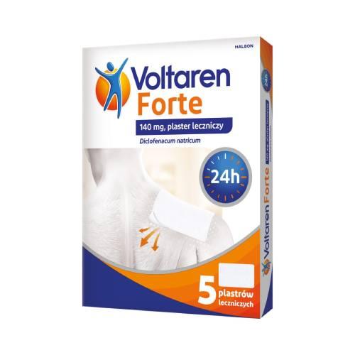 VOLTAREN FORTE Plastry przeciwbólowe, działają 24 godziny, 5szt.