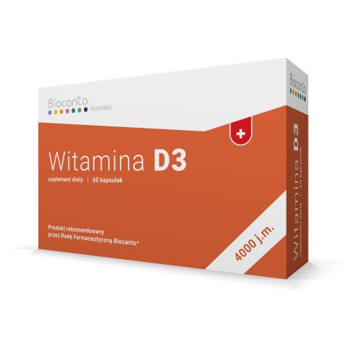 BIOCANTO Witamina D3 4000, 60 kaps.