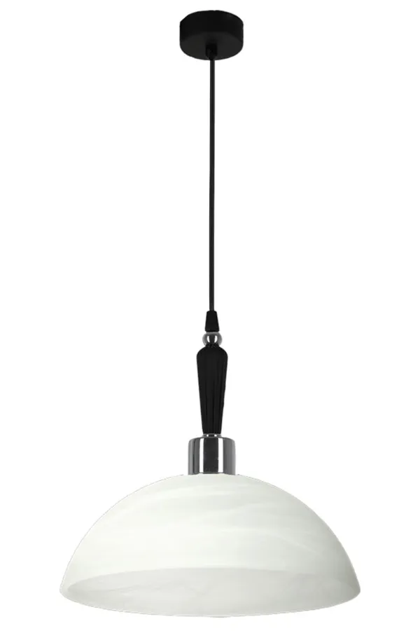 Wisząca biała lampa w nowoczesnym stylu - Kaspo