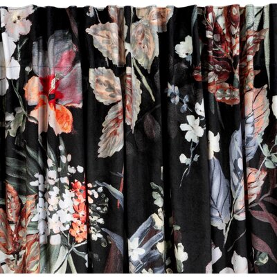 Zasłona EUROFIRANY Alani 140 x 270 cm Czarny