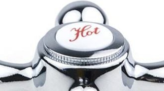 KFA ZAŚLEPKA UCHWYTU RETRO HOT CZERWONA CHROM-BIAŁY 892-303-08