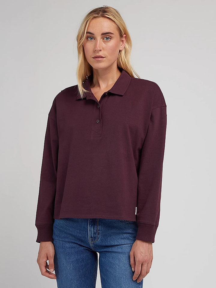 Lee Koszulka polo w kolorze czerwonym