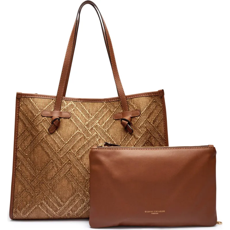 GIANNI CHIARINI Shopperka + saszetka MARCELLA | z dodatkiem skóry
