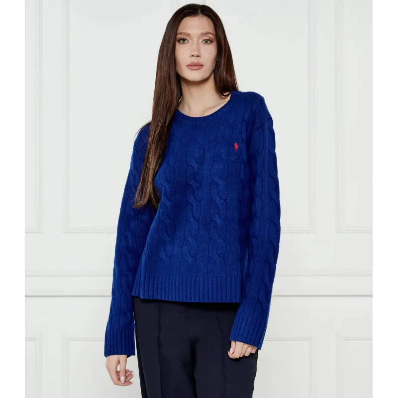 POLO RALPH LAUREN Wełniany sweter Classic fit z dodatkiem kaszmiru