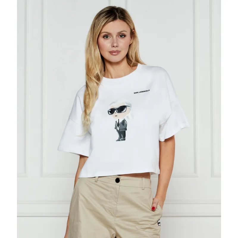 Karl Lagerfeld T-shirt IKON AQUARELLE Cropped Fit