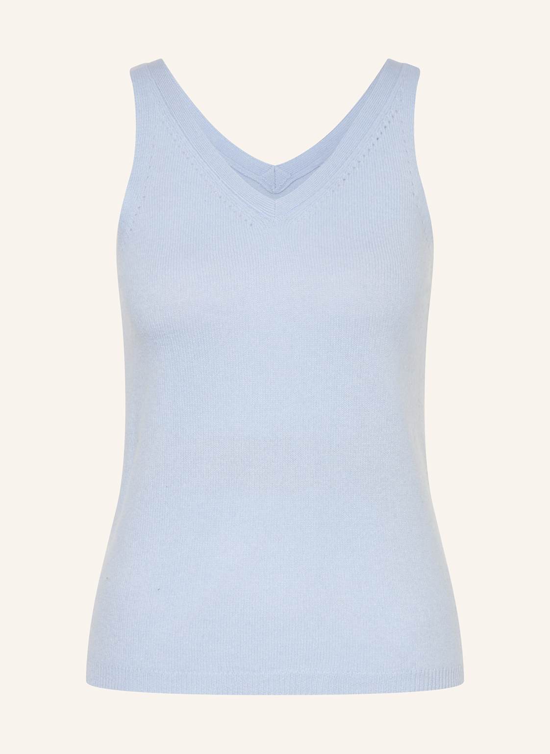 (The Mercer) N.Y. Top Z Dzianiny Z Kaszmiru blau