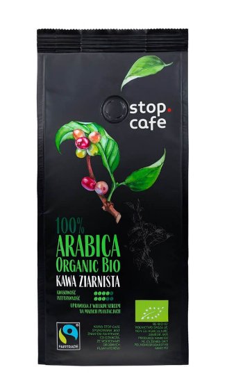 Kawa Ziarnista Arabica 100% Organic Bio STOP CAFE 250g