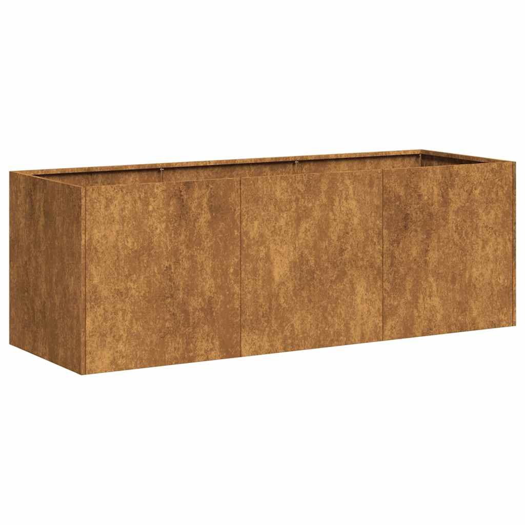vidaXL Doniczka Rusty 120x40x40 cm Stal nierdzewna