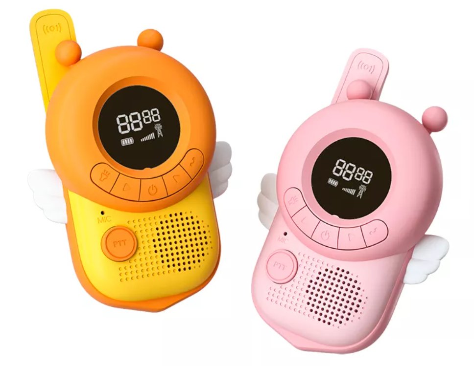 2x WALKIE TALKIE DLA DZIECKI KRÓTKOFALÓWKI DO ZABAWY ŁOKI TOKI PSZCZÓŁKI