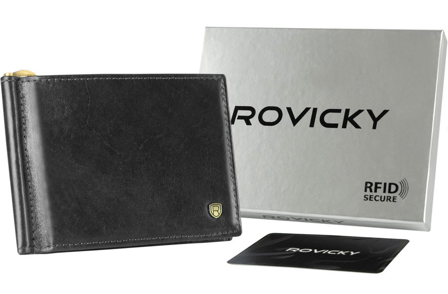 Skórzana Banknotówka Z Zakładkami Na Karty — Rovicky