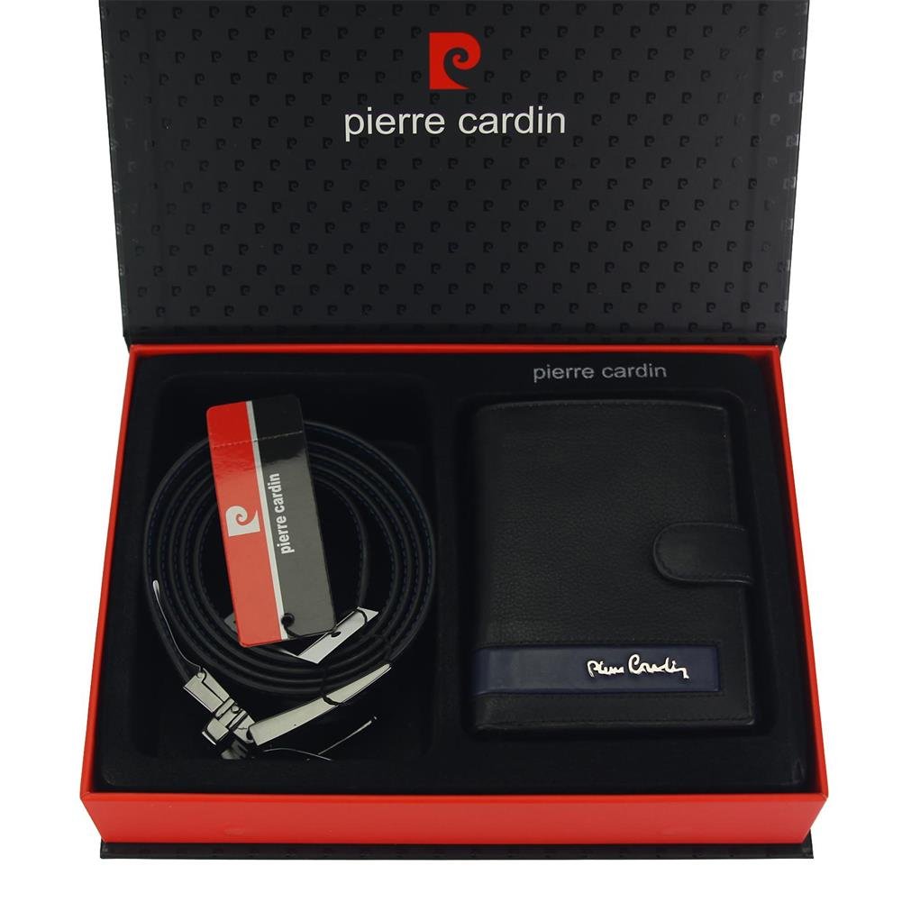 PIERRE CARDIN Zestaw prezentowy Męski Portfel + Pasek ZG-87