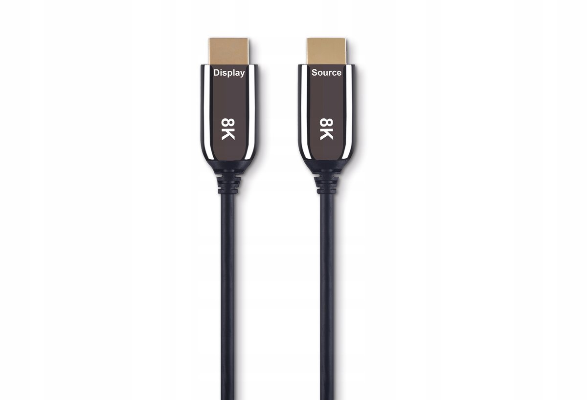Kabel optyczny światłowodowy AOC HDMI 2.1 8K/60Hz, 4K/120Hz, 48Gbps HDR 10m