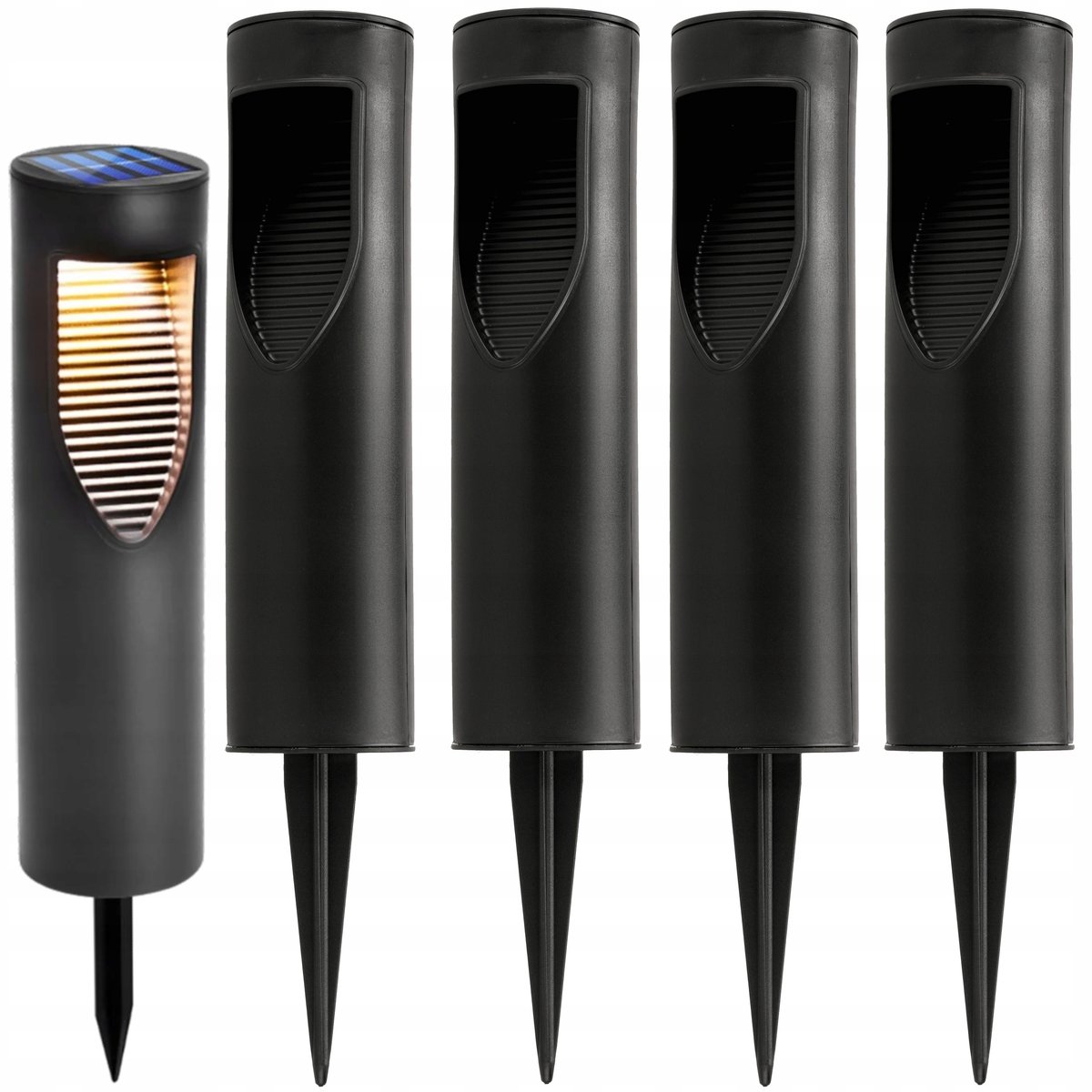 4x Lampa Ogrodowa Słupek Solarny Wbijany Lampy Solarne IP65 Oświetleniowy