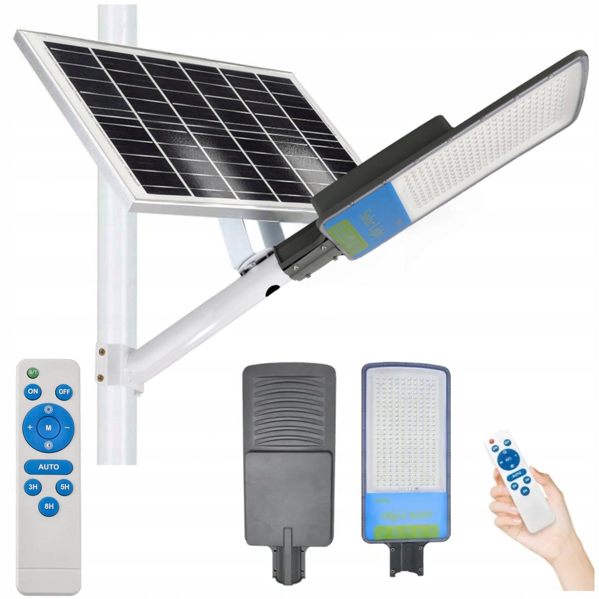 LAMPA ULICZNA SOLARNA LED MOCNA 240W LATARNIA