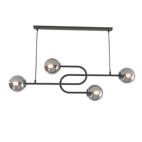 Atria lampa wisząca 4xE14 czarna/grafit 1384/4